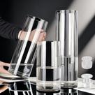 Vaso Lesediy, cilindro de acrílico transparente para peças centrais, 3 unidades