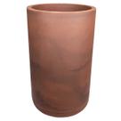 Vaso Match 45 com Prato (88L) Cor Aço Corten JAPI