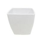 Vaso melamina quadrado liso branco saz 10x9cm