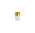 Vaso Menor Metal Dourado c Ceramica Texturizado Luxo Vaso Menor Metal Dourado c Ceramica Texturizado Luxo