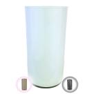 Vaso Mesa Decorativo Tubo Cilindrico Vidro Enfeite Flores Casa Escritório Sala Preto Branco Nude 10x20
