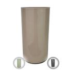 Vaso Mesa Decorativo Tubo Cilindrico Vidro Enfeite Flores Casa Escritório Sala Preto Branco Nude 10x20