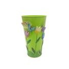 Vaso Metal Enfeite Jardim Quintal Varanda Borboleta Flor Verde (SYBO-G7) Vaso Metal Enfeite Jardim Quintal Varanda Borboleta Flor Verde (SYBO-G7)