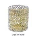 Vaso Metal Transado 12x12x14cm.