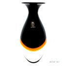 Vaso Mini Alto Preto com Âmbar - Cristais Cá d'Oro - 18cm