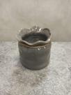Vaso Mini Cinza Com Corda