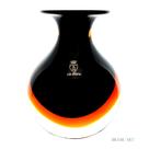 Vaso Mini Médio Preto com Âmbar - Cristais Cá d'Oro - 14cm