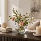 Vaso Moderno Vidro Transparente Decoração Bomboniere Plantas Vaso Moderno Vidro Transparente Decoração Bomboniere Plantas