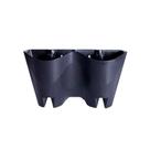 Vaso Modular Okla de Parede Preto para Jardim