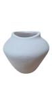 Vaso Molde G Branco Fosco Texturizado 15,5 cm