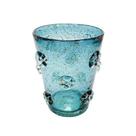 Vaso Murano Azul c relevos Menor Design Unico Luxo
