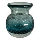 Vaso Murano Azul Decoração Ambientes 11 Cm X 9 Cm Casa Del Grande