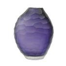 Vaso Murano Decorativo Violeta Degradê Texturizado