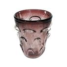 Vaso Murano Finos Relevos Violeta Rico em Detalhes Luxo Vaso Murano Finos Relevos Violeta Rico em Detalhes Luxo