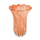 Vaso Murano Italiano Abóbora Redondo Graciosos Lapidados Vaso Murano Italiano Abóbora Redondo Graciosos Lapidados