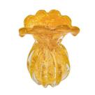 Vaso Murano Italiano Damasco Lapidados Graciosos Ondulados Vaso Murano Italiano Damasco Lapidados Graciosos Ondulados