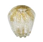 Vaso Murano Italiano Decorativo Pigmento Âmbar Luxo Vaso Murano Italiano Decorativo Pigmento Âmbar Luxo
