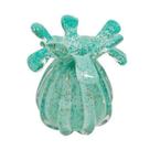 Vaso Murano Verde Claro Pigmentos Dourado Design Despojado Vaso Murano Verde Claro Pigmentos Dourado Design Despojado