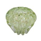 Vaso Murano Verde Menta Sinais Dourado Finos Lapidados Vaso Murano Verde Menta Sinais Dourado Finos Lapidados