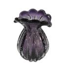 Vaso Murano Violeta Borda Ondulada Fino Acabamento Luxo Vaso Murano Violeta Borda Ondulada Fino Acabamento Luxo