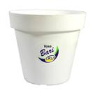 Vaso Okla Bari Branco para Jardim - 1,4L