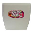 Vaso Okla Oxford Quadrado Branco para Jardim - 3L