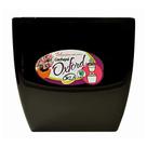 Vaso Okla Oxford Quadrado Preto para Jardim - 500ml