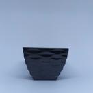 Vaso Ondulado Quadrado Decorativo