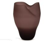 Vaso Orgânico de Vidro Fosco Terra (G)