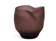 Vaso Orgânico de Vidro Fosco Terra (M)