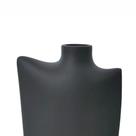 Vaso Orgânico Decorativo Resina Preto Fosco para Flores BTC