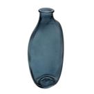Vaso Organics 7cm x 5,5cm x 15cm Azul Vidro Wolff