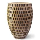 Vaso Oval Maia 30cm Decorativo Envelhecido Elegante Moderno Vaso Oval Maia 30cm Decorativo Envelhecido Elegante Moderno