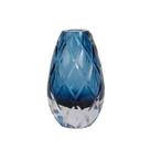 Vaso Oval Vidro Murano Italiano 17x11cm Fino Acabamento