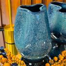 Vaso P Winding Azul Royal em Cerâmica - Pintura Radioativa