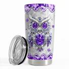 Vaso para Beber SANDJEST Búho Taza Térmica de Acero Inoxidable de 20oz