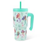 Vaso para beber SANDJEST Sirena Tumbler aislado para niños 591 ml