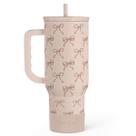 Vaso para Beber SANDJEST Taza de Acero Inoxidable de 40oz con Asa