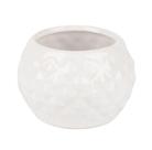 Vaso Para Planta Flor Em Cerâmica Branco Casa Decoração - Cascavel