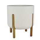 Vaso Para Plantas Cilindrico Decore 33 Off White - Japi