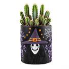 Vaso para plantas de Halloween de resina de bruxa com design de bruxa
