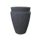 Vaso Para Plantas Tribo Cilíndrico 32 Preto Ardósia - Japi Vaso Para Plantas Tribo Cilíndrico 32 Preto Ardósia - Japi