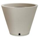 Vaso Petra Cone 30 com Prato (20L) Cor Cimento NUTRIPLAN