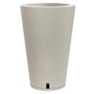 Vaso Petra Cônico 45 com Prato (19L) Cor Cimento NUTRIPLAN