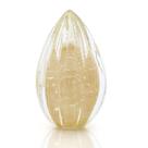 Vaso Pinha Em Cristal Murano Pérola - São Marcos 16cm Vaso Pinha Em Cristal Murano Pérola - São Marcos 16cm