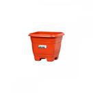 Vaso Pl.Quadrado N.28 Marrom-9450