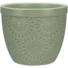 VASO PLANTA CACHEPÔ HOME&CO CERÂMICA 9x10x10cm VERDE DECORATIVO