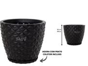 Vaso Planta Cone Decorativo Jardim Varanda Polietileno Cb- P--PRETO Vaso Planta Cone Decorativo Jardim Varanda Polietileno Cb- P--PRETO