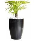 Vaso Planta Flor Médio Polietileno Decorativo Luxo Casa Jd..PRETO