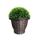 Vaso Plantas Trançado Fibra Sintética Decorativo Redondo Vasinhos